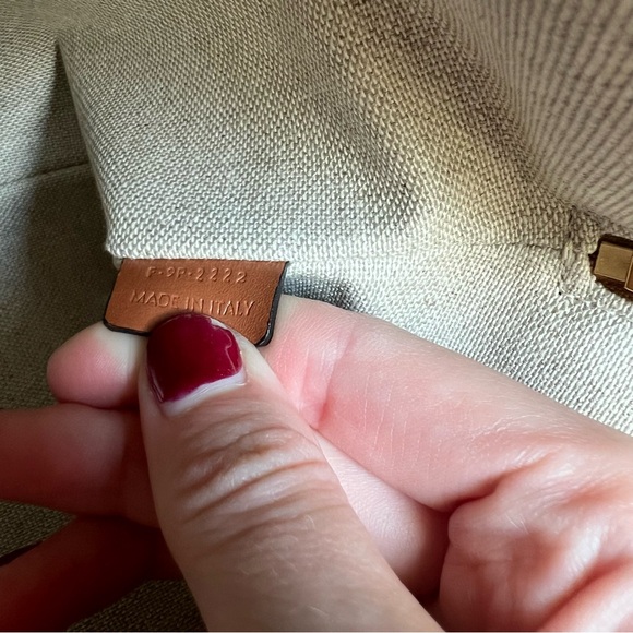 Celine striped textile pouch with wrist strap - Picture 9 of 11